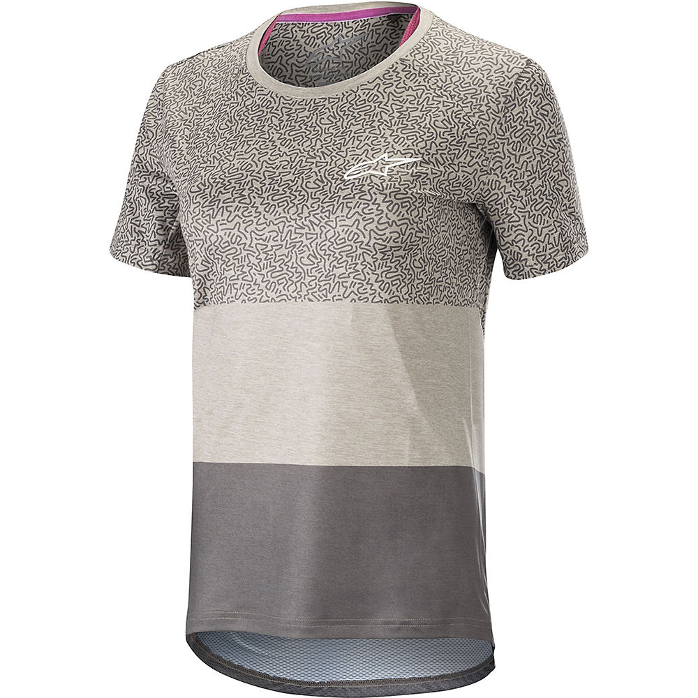 Alpinestars Stella Alps 8.0 Short Sleeve Jersey - MID GRAY ANTHRACITE - XS
