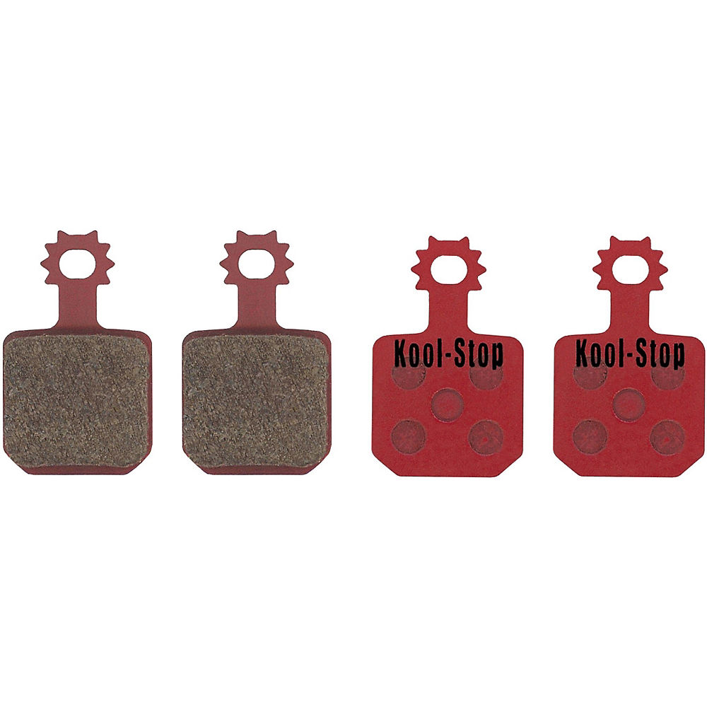 Image of Kool Stop D170 Magura MT7 MTB Brake Pads (2 Pairs) - Red - Organic}, Red