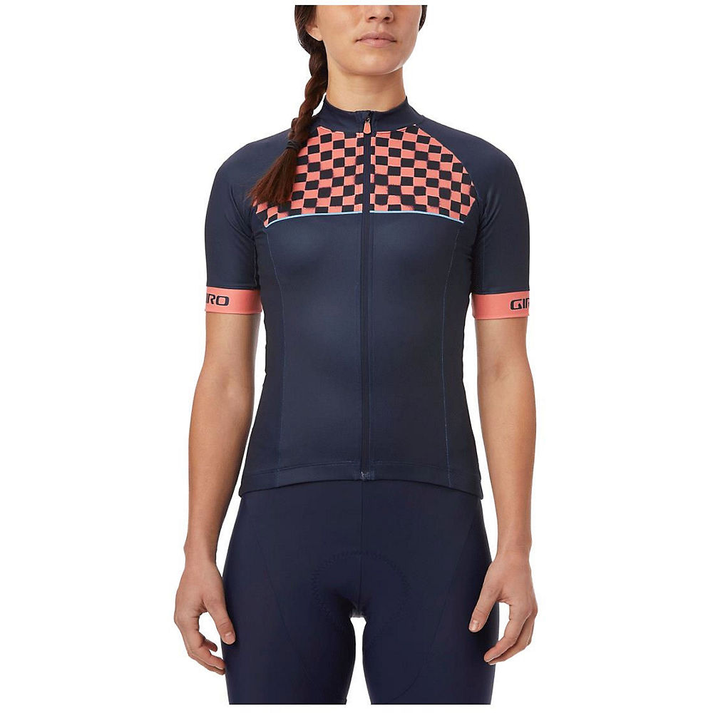 Giro Women's Chrono Sport Jersey - Midnight Blue Checks - XL