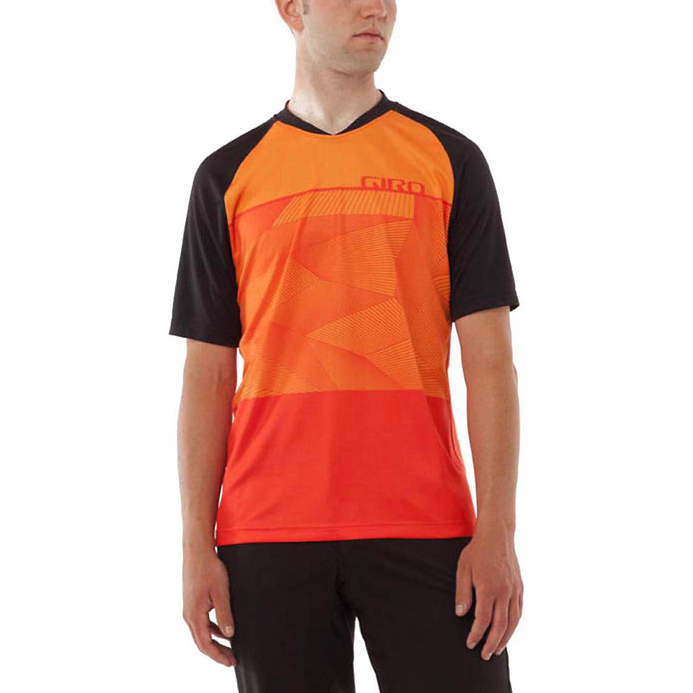 Giro Roust Jersey - Vermillion Geo