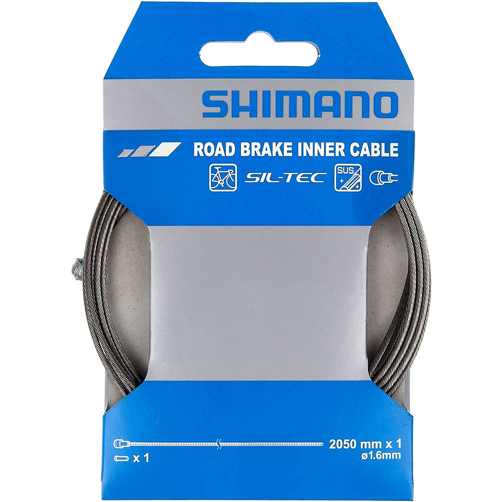 Shimano SIL-TEC Road Bike Brake Cable - Silver, Silver