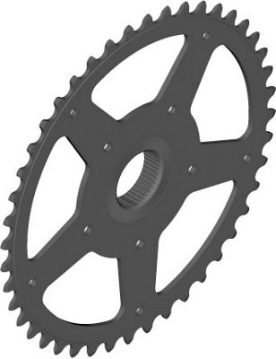 Shimano E6000 Single Chainring Black Direct Mount Black