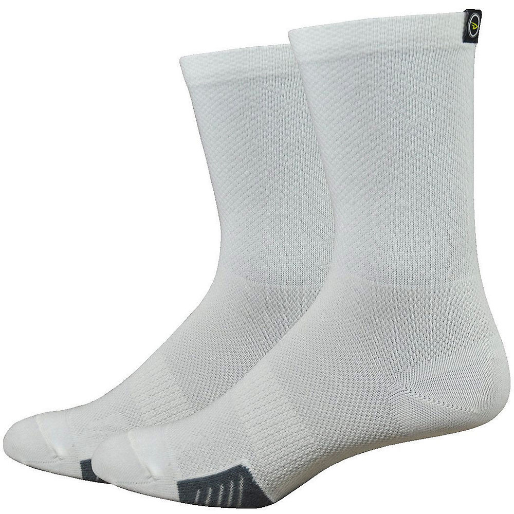 Defeet Cyclismo White Socks with Tab - Blanc - XL