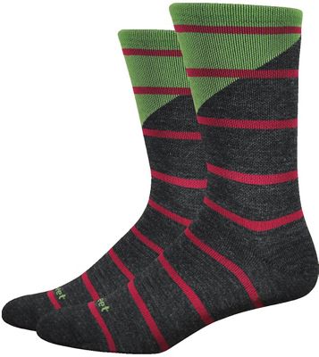 Defeet Mondo Wool 7 Tieon Socks - Charcoal-Green
