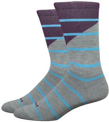 Defeet Mondo Comp 7 Tieon Socks - Lead-Purple