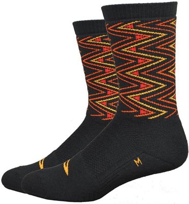 Defeet Thermeator 6 Sharpened Socks - Black-Red-Yellow