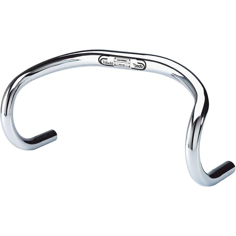 Deda Elementi Velocita Track Handlebar - Chrome - 42cm, Chrome