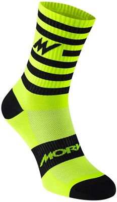 Chaussettes Morvélo Stripe - Fluro jaune - L/XL/XXL