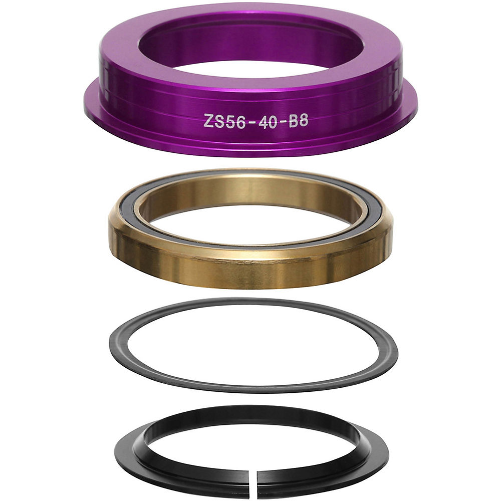 Cuvettes de jeu de direction Nukeproof (inférieures, acier inoxydable recouvert de titane) - Violet - ZS56-40 - B8, Violet
