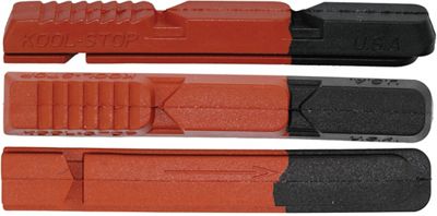 Kool Stop V-Brake V2 Dual Compound Inserts (H12) - Rouge - Noir