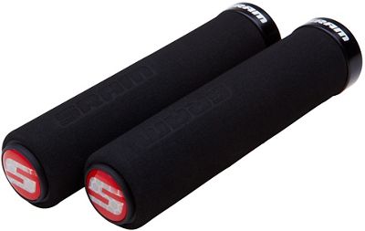 SRAM Locking Foam Bike Grips - Black-Black - 129mm}, Black-Black