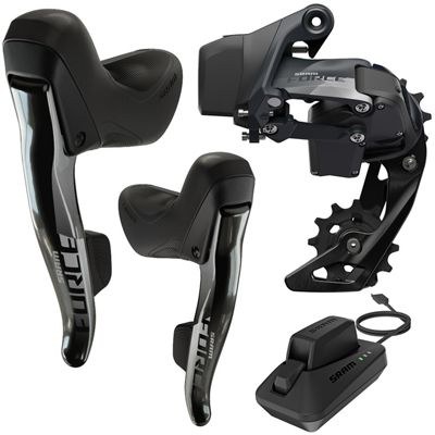 SRAM Force eTap AXS 1x12 Speed Road Groupset - Black, Black