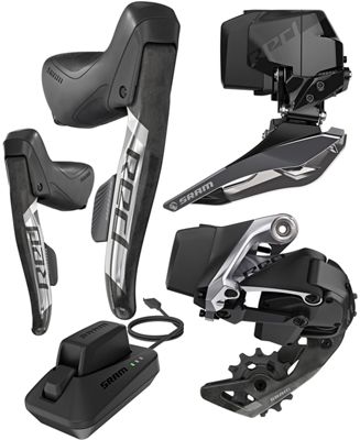 SRAM Red eTap AXS 2 x 12 Speed Road Groupset - Black, Black