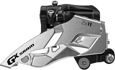 SRAM GX 2x11 DM MTB Front Derailleur - nero - argentato - Top Pull, nero - argentato