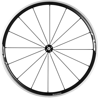 Shimano RS330 Road Front Wheel AU - Black - 700c}, Black