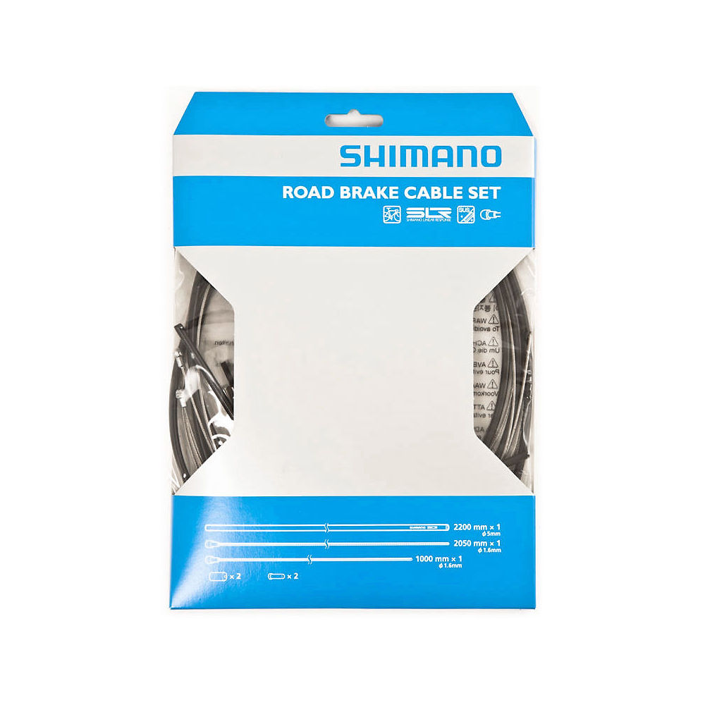 Shimano Road Stainless Steel Brake Cable Set AU - Black, Black