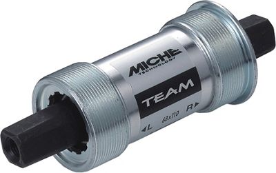 Miche Team Bottom Bracket - Silver - 68mm x 122mm - English Thread, Silver