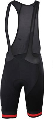 Sportful Bodyfit Team Classic Bib Shorts  - Nero/Rosso - XXXL, Nero/Rosso