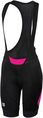 Sportful Women's Neo Bib Shorts - Black-Bubble Gum - XL
