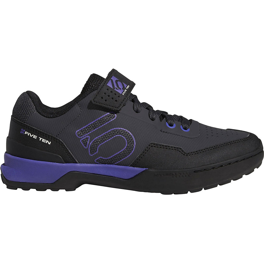 Five Ten Women's Kestrel Lace MTB Shoes - Carbon-Purple-Black - UK 7.5}, Carbon-Purple-Black