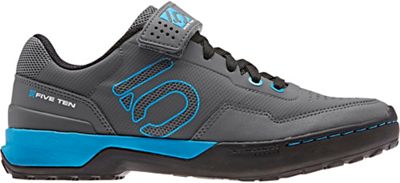 Five Ten Women's Kestrel Lace MTB Shoes - Grey-Cyan-Black - UK 4}, Grey-Cyan-Black