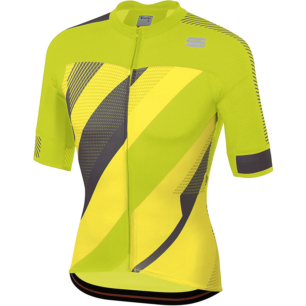 Sportful Bodyfit Pro 2.0 X Jersey - Yellow Fluo-Tweety Yellow- Anthracite - M