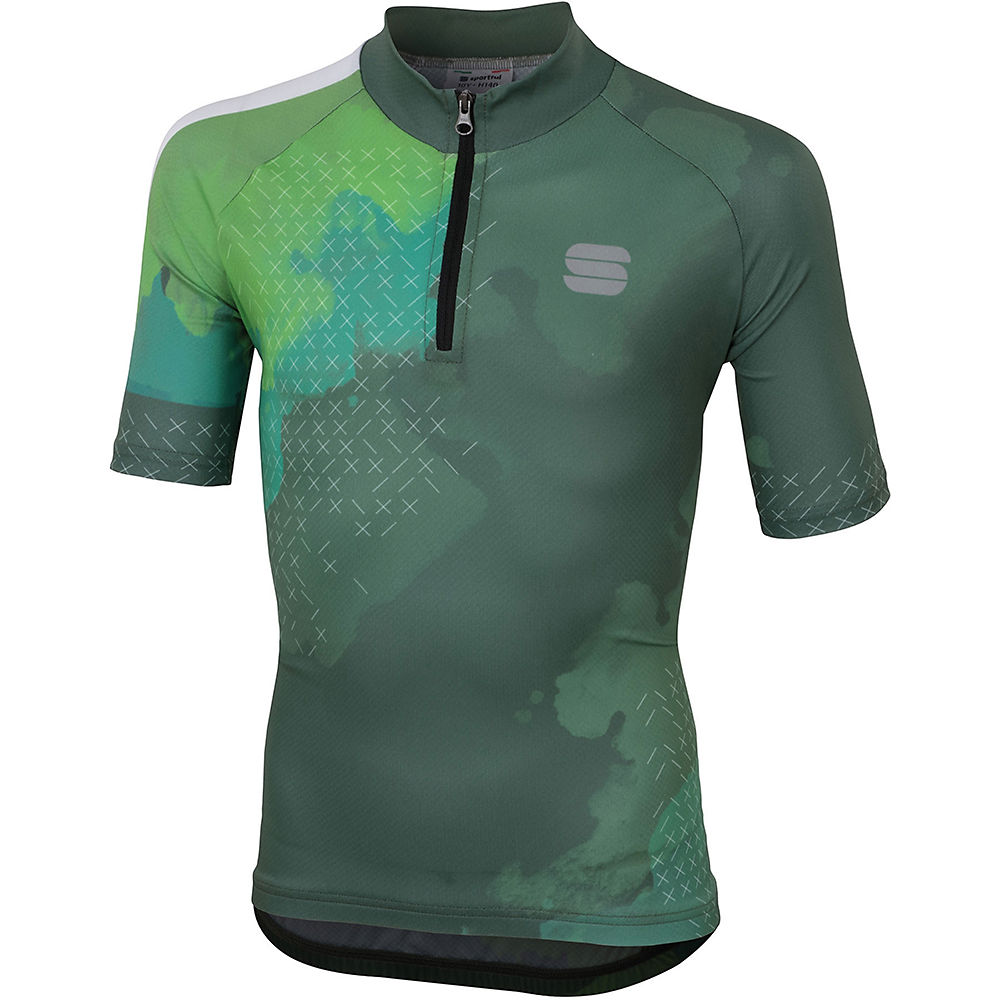 Sportful Kid's Dolomia Short Sleeve Jersey - Dry Green - 10-11 Years