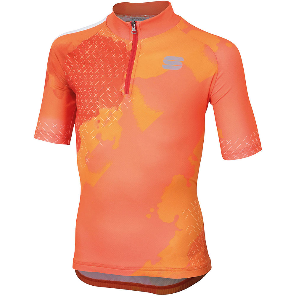 Sportful Kid's Dolomia Short Sleeve Jersey - Orange SDR - 8-9 Years