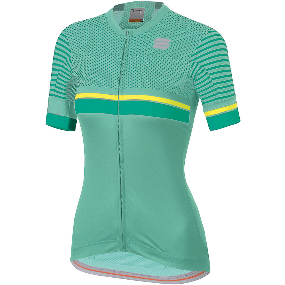 Sportful Women's Diva 2 Jersey - Miami Green-Bora Green-Tweety Yellow - XS