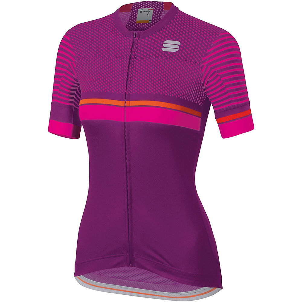 Sportful Women's Diva 2 Jersey - Victorian Purple-Bubble Gum-Orange SDR - XL