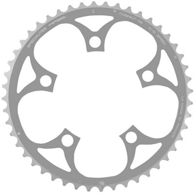 TA Compact Outer Chain Ring (94mm BCD) - Silver - 5-Bolt, Silver