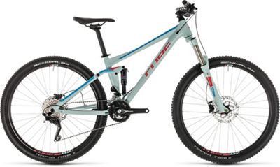 Cube Sting WS 120 Womens Full Suspension Bike 2019 - Light Blue - Coral - 34.5cm (13.5), Light Blue - Coral