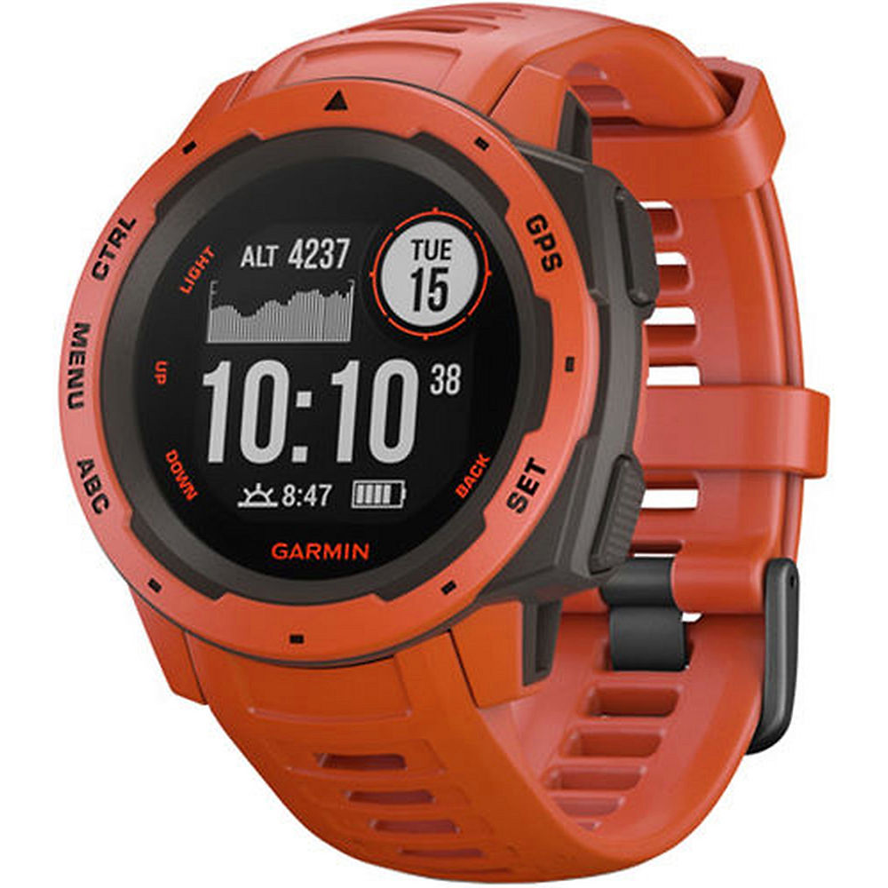 Image of Garmin Instinct GPS Outdoor Watch - Flame Red, Flame Red