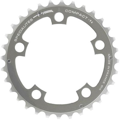 TA Compact Middle Chainring 94mm BCD - Argent - 5-Bolt, Argent