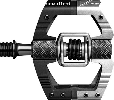 crankbrothers Mallet-E Pedals - Black-Silver, Black-Silver