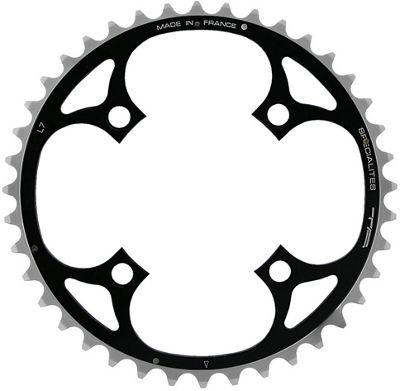 TA 104 PCD Chinook 4-Arm Middle Chainring - Black - 42t}, Black