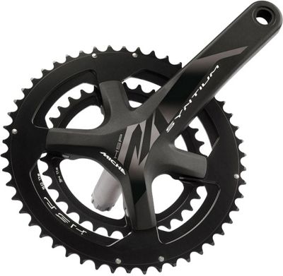 Miche Syntium HSP 2x11 Speed Road Chainset - Black - 50.34t}, Black