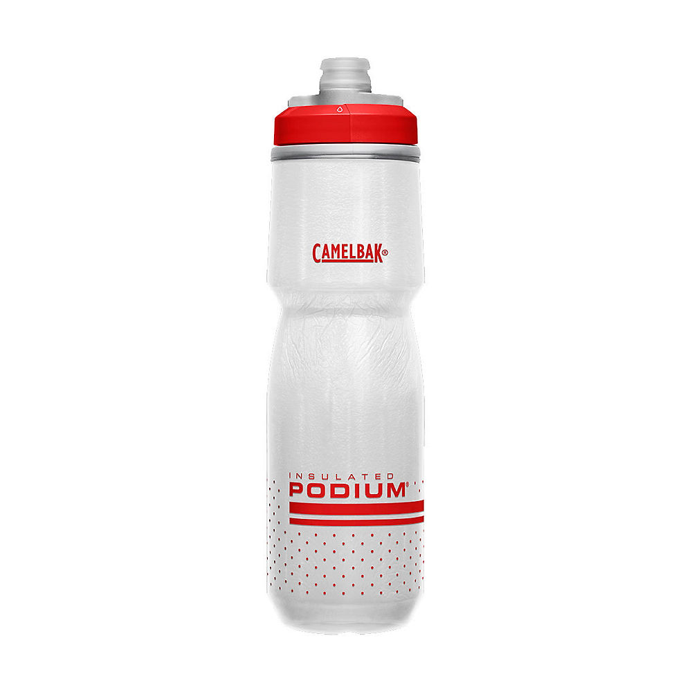 Camelbak Podium Chill 710ml Water Bottle SS19 - Fiery Red-White - 710ml}, Fiery Red-White