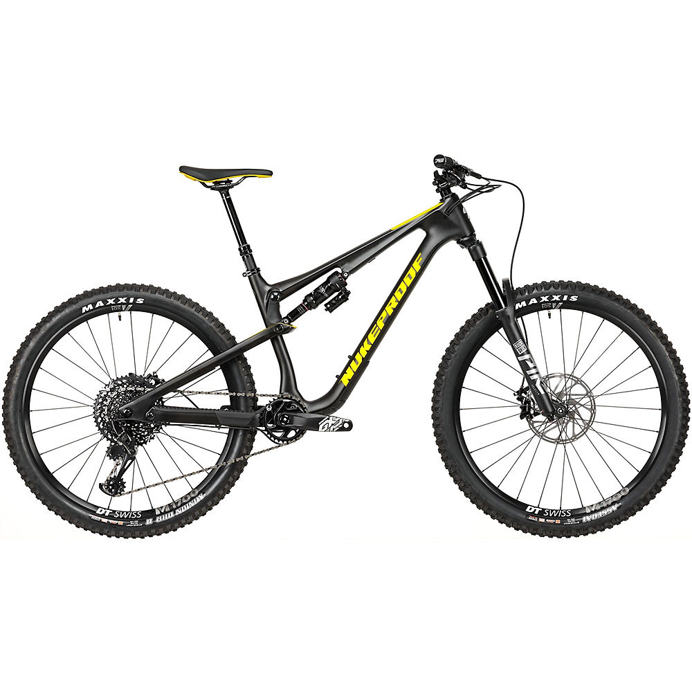 VTT tout-suspenduNukeproof Reactor 275 Pro (GX Eagle, carbone) 2020 - Noir mat - Jaune