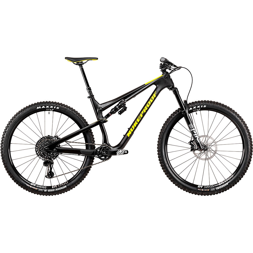 Nukeproof Reactor 290 Pro Carbon Bike (GX Eagle) 2020 - Noir mat - Jaune