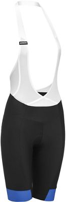 Cuissard court à bretelle Femme dhb Aeron (dos nu) - Noir/Bleu - UK 10