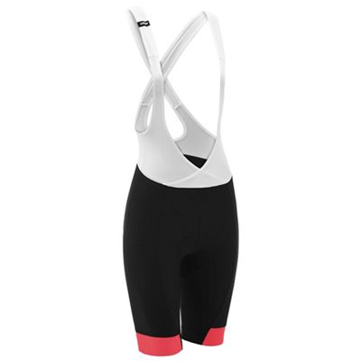 dhb Aeron Women's Bib Shorts - BLACK-PINK - UK 16}, BLACK-PINK