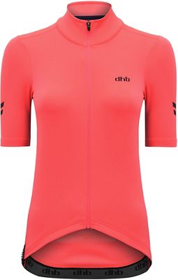 dhb Aeron Women's Rain Defence SS Jersey - Pink - UK 12}, Pink