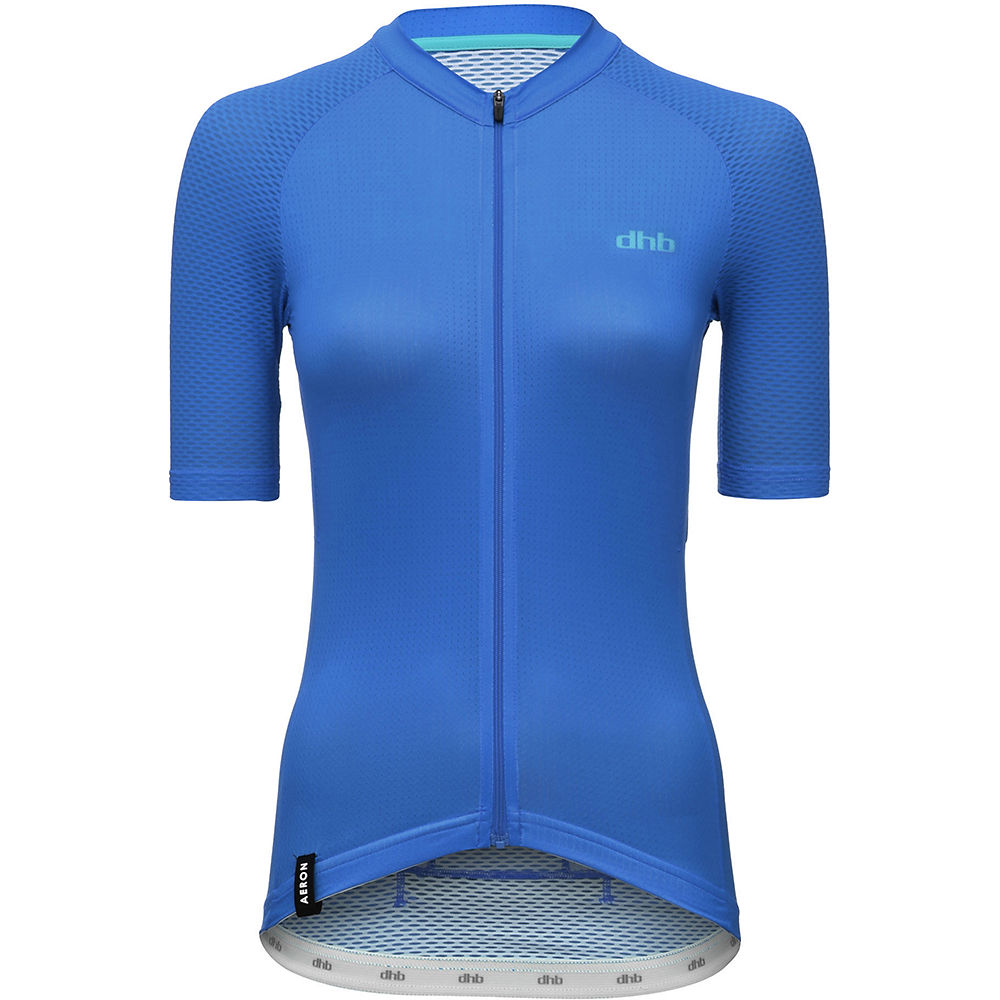 Maillot à manches courtes dhb Aeron Hot Summer Femme - Bleu léger - UK 12