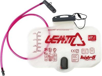 Leatt Flat Cleantech 2L Bladder with Tube 2018 - Gris/Rouge, Gris/Rouge