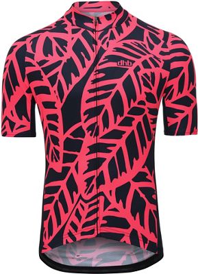 dhb Blok Short Sleeve Jersey - JUNGLE  - Blu Scuro/Rosso, Blu Scuro/Rosso
