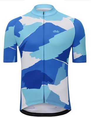 dhb Blok Short Sleeve Jersey - WAVES  - Blu/Bianco, Blu/Bianco
