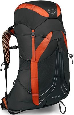 Osprey Exos 48 Rucksack SS19 - Blaze Black - S}, Blaze Black