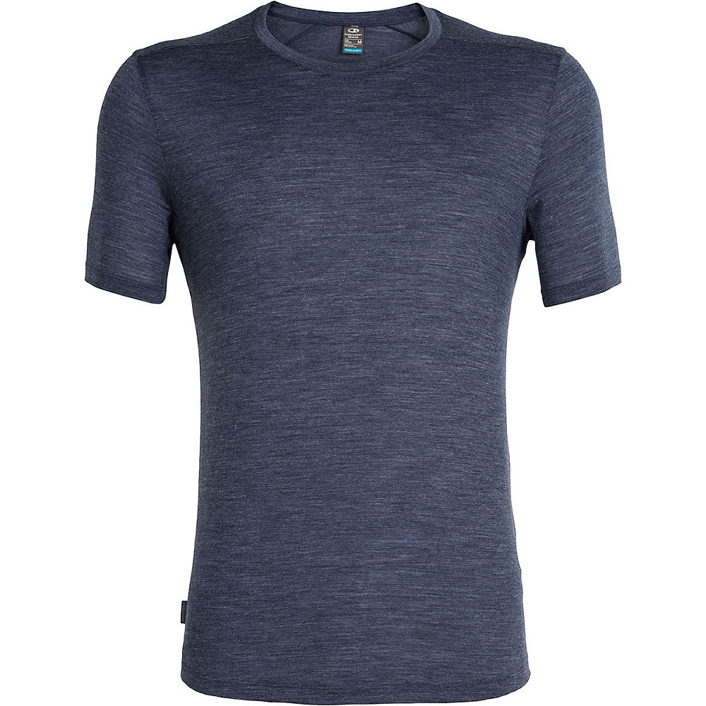 Icebreaker Sphere Merino SS Crewe - Midnight Navy Heather - L