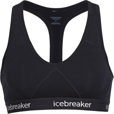 Icebreaker Women's Sprite Merino Racerback Bra SS18 - Black - S}, Black